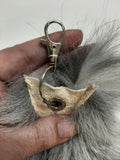 Indigo Fox Tail, Key Chain Option