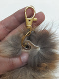 Red Fox Tail, Key Chain Optional