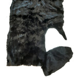 Rex Rabbit Fur Plate, Black - Damaged