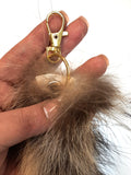 Raccoon Tail Keychain / Bag Charm